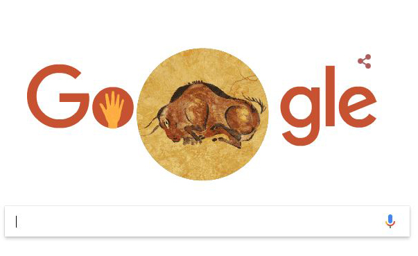 Imagen del Doodle de Google dedicado a la Cueva de Altamira