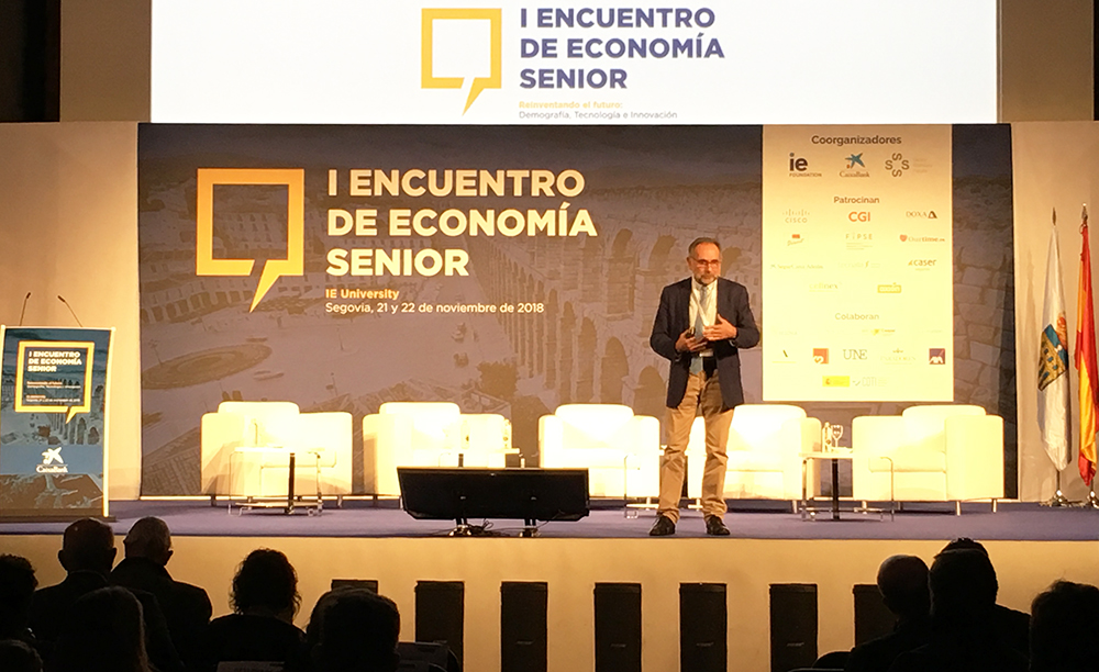 Fotograf&iacute;a del primer Encuentro de Econom&iacute;a Senior en Segovia